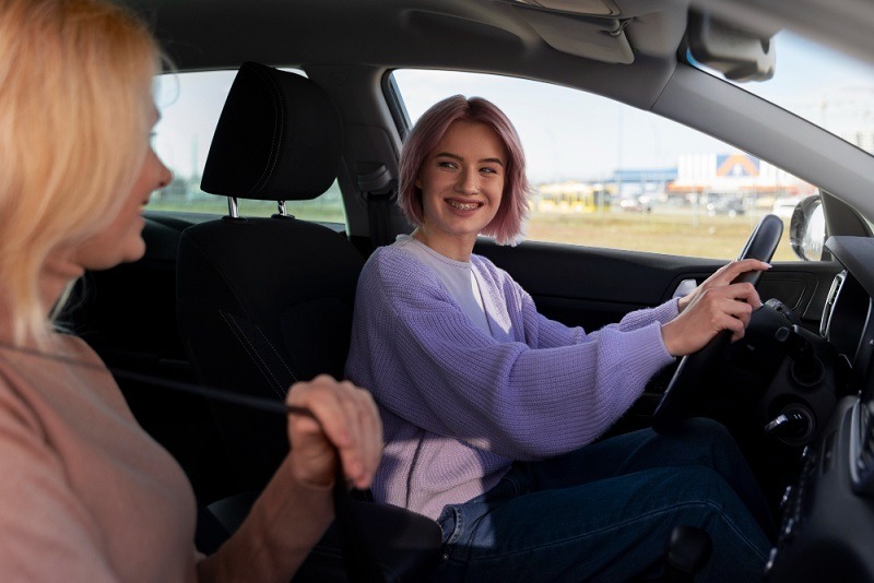 rijless in leswagen om rijbewijs te halen