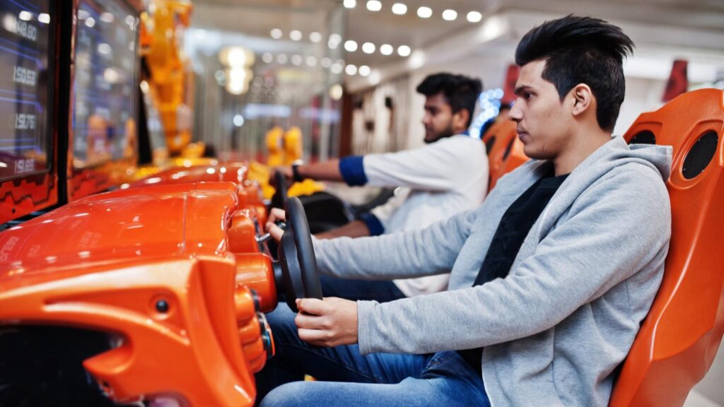 race simulatie uitproberen. mogelijk in high-end